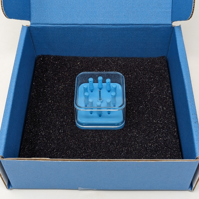 Inside of the product boxing with the DentXpin kit.